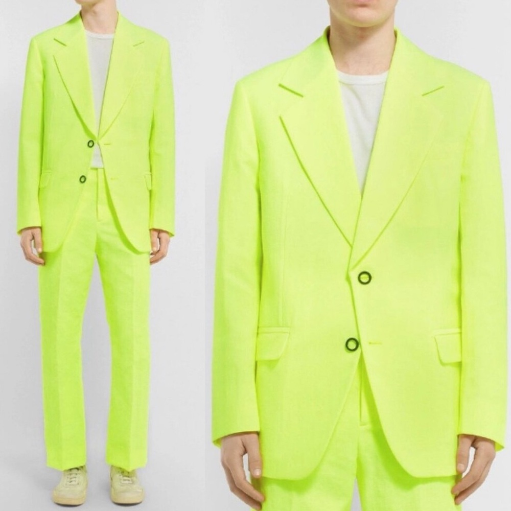 Acne Yellow and Green Suit